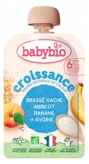 Babybio Croissance Brass&eacute; Vache Banane Abricot Avoine 6 Mois et + Bio 100 g