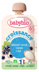Babybio Croissance Brass&eacute; Vache Riz Cassis 6 Mois et + Bio 100 g