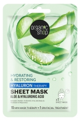 Organic Shop Hyaluronic Therapy Masque Papier Hydratant et R&eacute;parateur 1 Unit&eacute;