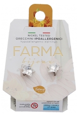 Farma Bijoux Boucles d'Oreilles Hypoallerg&eacute;niques Stella Crystal &Eacute;toile10 MM