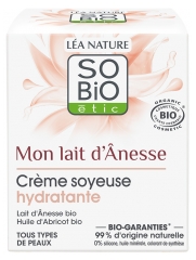 L&eacute;a Nature SO BIO &eacute;tic Mon Lait d'&Acirc;nesse Cr&egrave;me Soyeuse Hydratante Biologique 50 ML