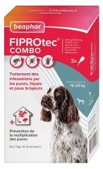 Beaphar Fiprotec Combo 134/120,6 mg Solution Spot-on Chiens 10-20 kg 3 Unit&eacute;s
