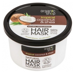 Organic Shop Hair Mask Naturel Hydratant Coco et Karit&eacute; 250 ML