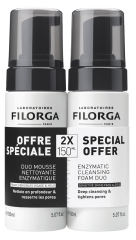 Filorga SKIN-PREP Duo Mousse Nettoyante Enzymatique Visage & Yeux 2 x 150 ml Offre Sp&eacute;ciale
