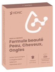 H.D.N.C Peau Cheveux Ongles 30 Unit&eacute;s