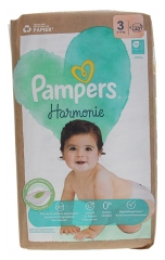 Pampers Harmonie 42 Couches Taille 3 Emballage Recycl&eacute; 6 &agrave; 10 kg