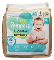 Pampers New Baby Harmonie T1 23 Couches 2-5 kg