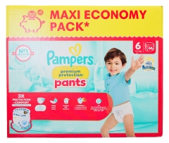 Pampers Premium Protection Pants T6 Maxi Pack 66 Couches-Culottes 13-19 kg