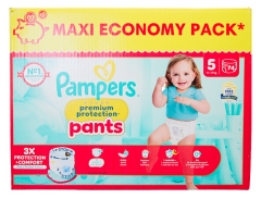 Pampers Premium Protection Pants T5 Maxi Pack 74 Couches-Culottes 11-17 kg