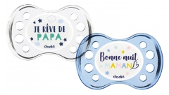Dodie 2 Sucettes Anatomiques Nuit 6 Mois et +