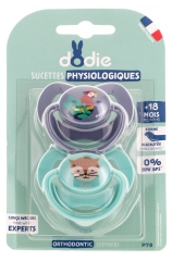 Dodie 2 Sucettes Physiologiques 18 Mois et +