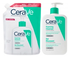 CeraVe Gel Moussant 473 ML + &Eacute;co-Recharge 473 ML
