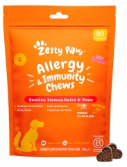 Zesty Paws Friandises pour Chien Soutien Immunitaire & Peau Saumon 200 Grammes