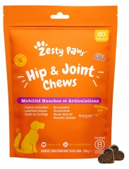 Zesty Paws Friandises pour Chien Mobilit&eacute; & Articulations Dinde 200 Grammes