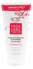 Hada Labo Tokyo Nettoyant Doux Hydratant Tout-en-un &agrave; l'Acide Hyaluronique 150 ml 