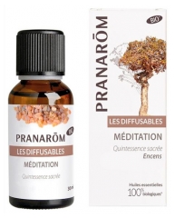 Pranar&ocirc;m Les Diffusables M&eacute;lange d'Huiles Essentielles Pour Diffuseur M&eacute;ditation Quintessence Sacr&eacute;e Encens et Nard Bio (Eco) 30 ml
