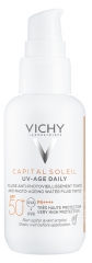 Vichy Capital Soleil UV-Age Daily Fluide Anti Photovieillissement et Teint&eacute; SPF 50+ 40 ML