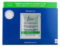 Laboratoire Innoxa Hydravision Lingettes P&eacute;rioculaires Nettoie et Soulage 20 Unit&eacute;s