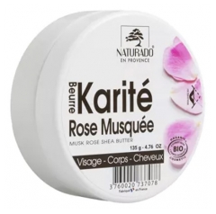Naturado en Provence Beurre Rose Musqu&eacute;e Karit&eacute; Bio 135 g
