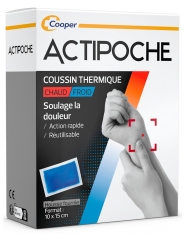 Cooper Gel Actipoche - Coussin Thermique - Thermoth&eacute;rapie - Contractures Musculaires et Douleurs Articulaires - Petit Mod&egrave;le - 10 x 15 cm - - 1 Unit&eacute;