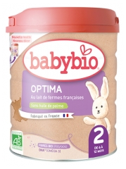 Babybio Optima 2 - Formule Fibres & Bifidus au Lait de Vache Fran&ccedil;ais