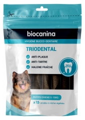 Biocanina Triodental Petits Chiens 15 Unit&eacute;s V&eacute;g&eacute;tales