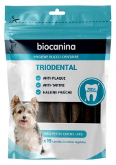 Biocanina Triodental Tr&egrave;s Petits Chiens 15 Unit&eacute;s V&eacute;g&eacute;tales