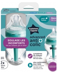 Tommee Tippee Advanced Anti + Colic 0 Mois et + 2 Biberons 260 ml 