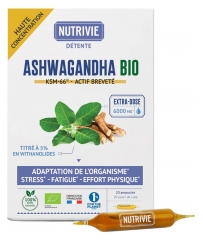 Nutrivie Ashwagandha Bio 20 Unit&eacute;s