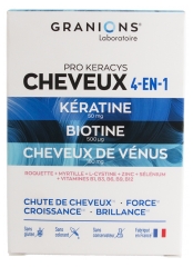 Granions Pro Keracys Cheveux 4 en 1 - 1 Mois
Anti-Chute + Force + Croissance + Brillance
90 Comprim&eacute;s