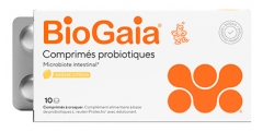 BioGaia Probiotique Microbiote Intestinal Ar&ocirc;me Citron 10 Unit&eacute;s &agrave; Croquer
