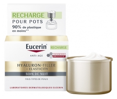Eucerin Hyaluron-Filler + Elasticity Soin de Nuit Tous Types de Peaux Recharge 50 ml