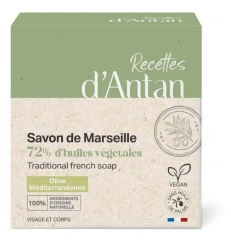 Recettes d'Antan Savon de Marseille 72% Pain de 200 Grammes
