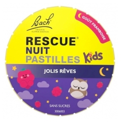 Rescue Nuit Bach Kids Pastilles Framboise 50 Grammes