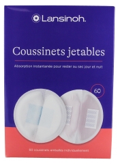 Lansinoh Coussinets d'Allaitement Jetables 60 Unit&eacute;s