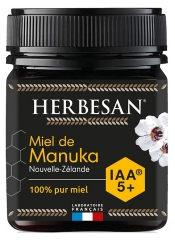 Herbesan Miel de Manuka de Nouvelle-Z&eacute;lande IAA 5+ 250 g