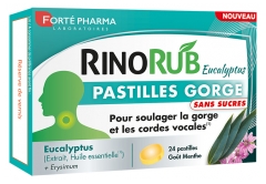 Fort&eacute; Pharma RinoRub Pastilles Gorge 24 Pastilles Sans Sucres