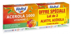 Alvityl Ac&eacute;rola 1000 Vitamine C Comprim&eacute;s Lot de 2 x 30 Unit&eacute;s &agrave; Croquer