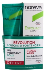 Noreva Exfoliac Global X-Pro 30 ml + Gel Moussant Doux Peaux &agrave; Imperfections 100 ml Offert