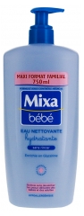 Mixa B&eacute;b&eacute; Eau Nettoyante Hydratante Hypoallerg&eacute;nique Sans Rincer 750 ml