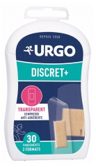 Urgo Discret + 2 Formats 30 Pansements Transparent