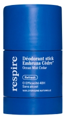 Respire D&eacute;odorant Stick Embruns C&egrave;dre 50 Grammes