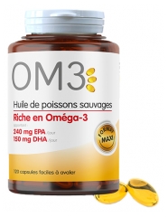 OM3 Huile de Poisson Riche en Om&eacute;ga 3 120 Capsules
