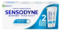 Sensodyne Expert Protect Dentifrice Rapide Action Sensibilit&eacute; Dentaire 2 x 75 ml