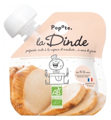 Popote Gourde La Dinde Bio D&egrave;s 4/6 Mois 60 g