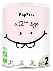 Popote Lait Infantile Le 2&egrave;me &Acirc;ge de 6 &agrave; 12 Mois Bio 400 g
