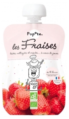 Popote Gourde Les Fraises Bio D&egrave;s 4/6 Mois 120 g