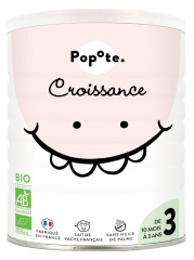 Popote Croissance Lait Infantile 3&egrave;me &Acirc;ge de 10 Mois &agrave; 3 Ans Bio 400 g