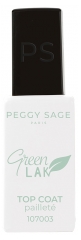 Peggy Sage Green Lak Top Coat &agrave; LED Paillet&eacute; 10 ML