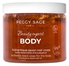 Peggy Sage Beauty Expert Body Authentique Savon Noir Corps 190 Grammes